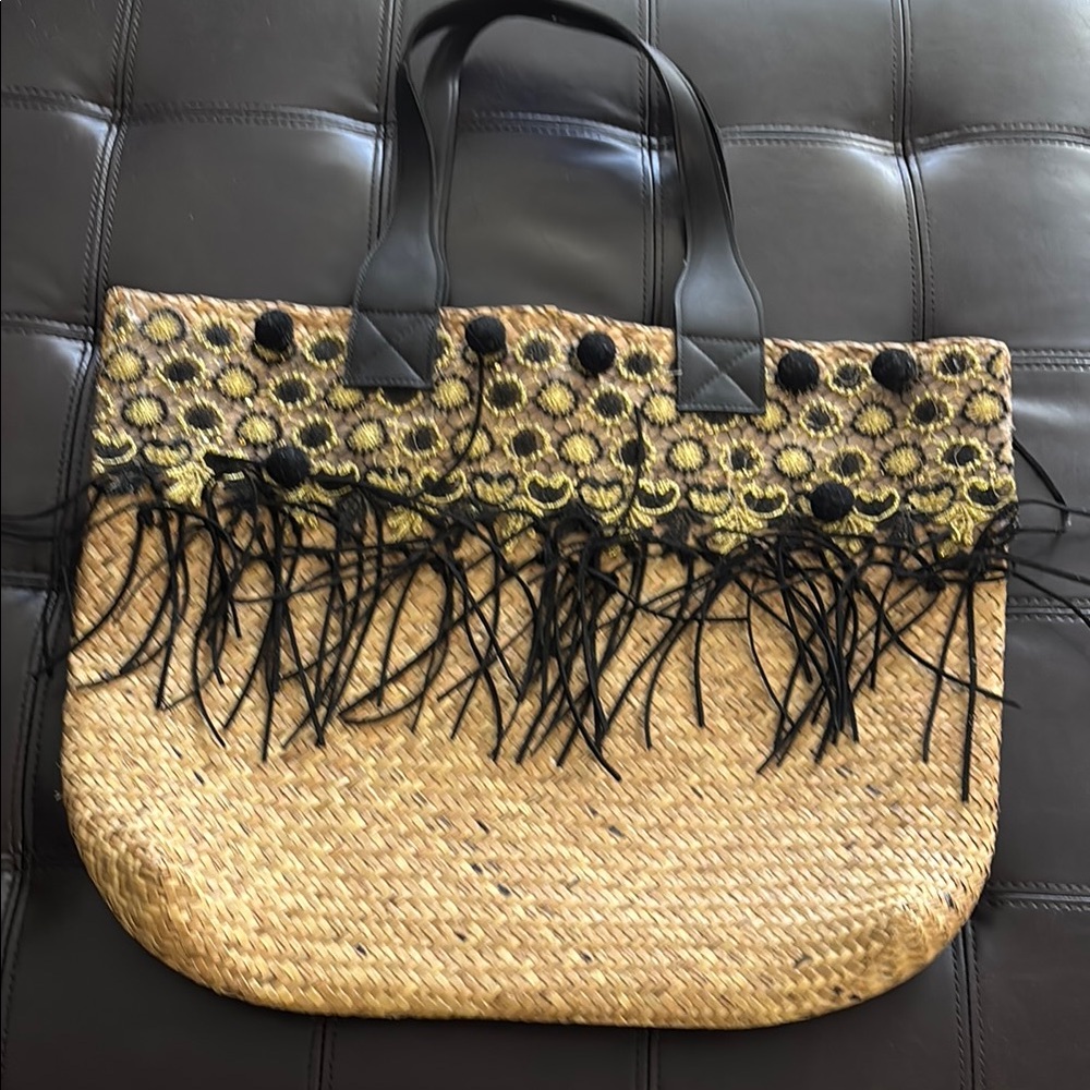 Stylish Black and Tan Women's Tote Bag